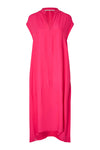 Hot pink dress with v neck from second female