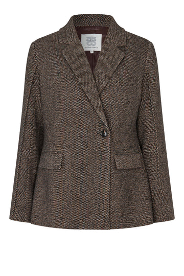 Emi Fitted Blazer Demitasse