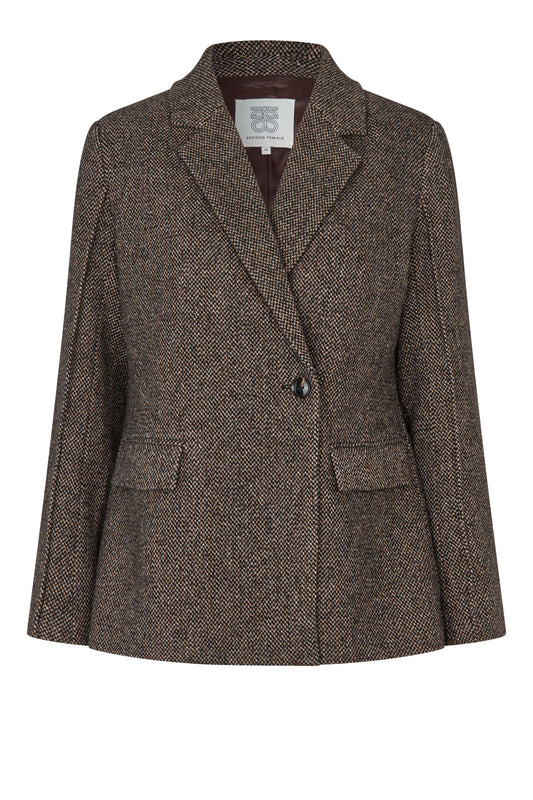 Emi Fitted Blazer Demitasse