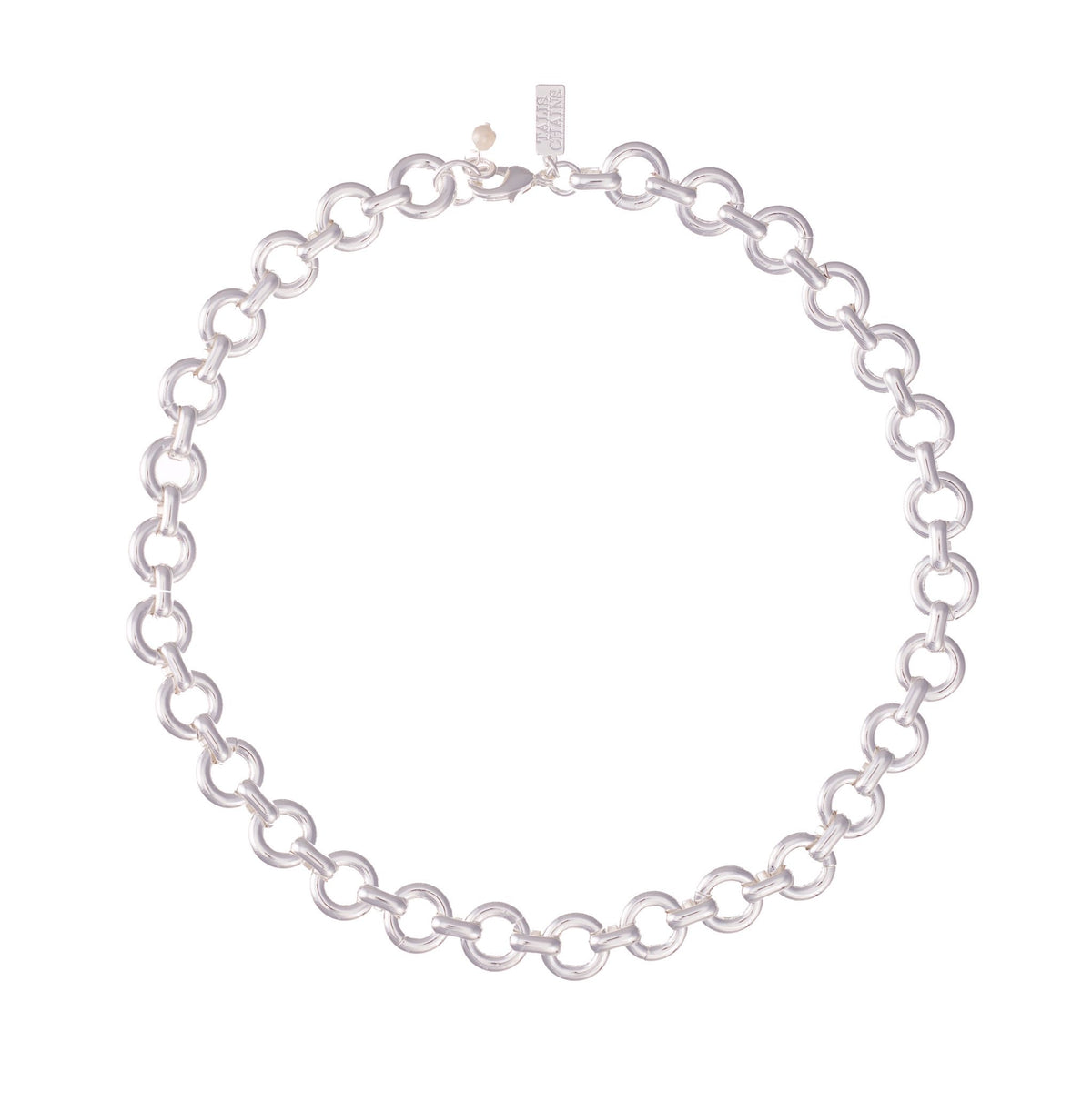 silver chain choker necklace