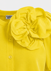 Jumpo Brooch Cardigan Amalfi Lemon
