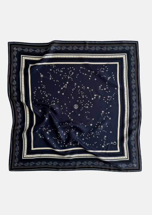 Zodiak Scarf Navy 80cm