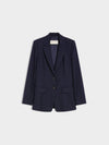 Navy pinstripe blazer 