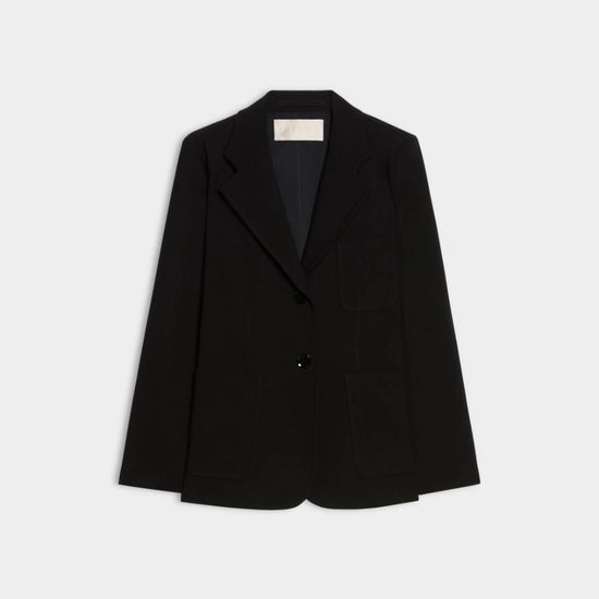 Black blazer on a white background