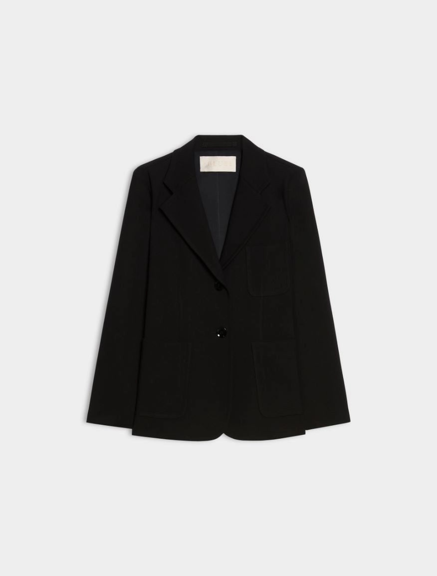 Black blazer on a white background