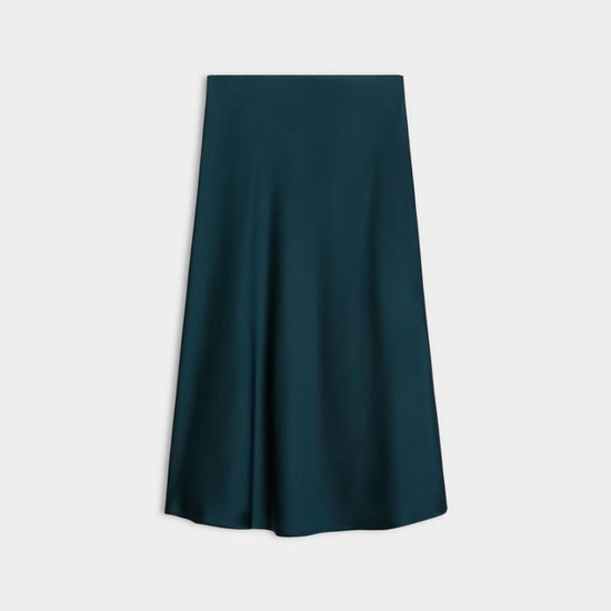 teal blue skirt on white background