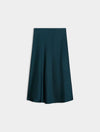 teal blue skirt on white background