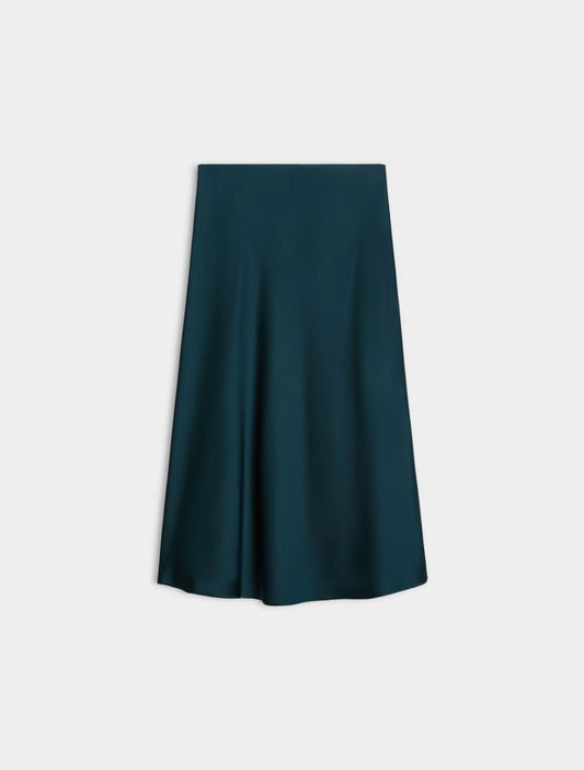 teal blue skirt on white background