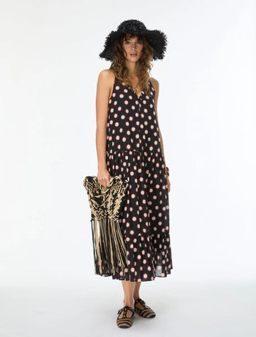 Lobo Dress Black Pois