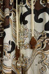 close up of pattern on clothing 