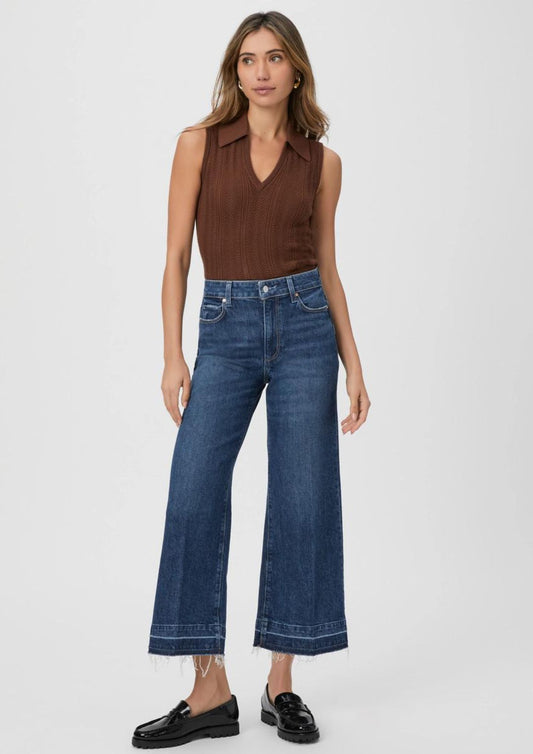 Anessa cropped jeans with distressed hem