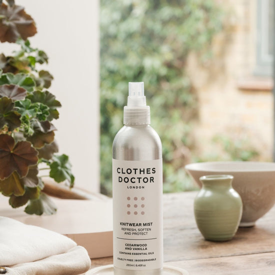 Clothes Doctor Knitwear Mist - Cedarwood and Vanilla Atomiser lifestyle image