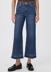 Anessa cropped jeans with distressed hem front view