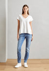 MMArden Organic V-SS Tee White
