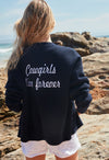 Cowgirls Live Forever Bomber Navy