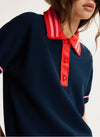 close up of colourful polo