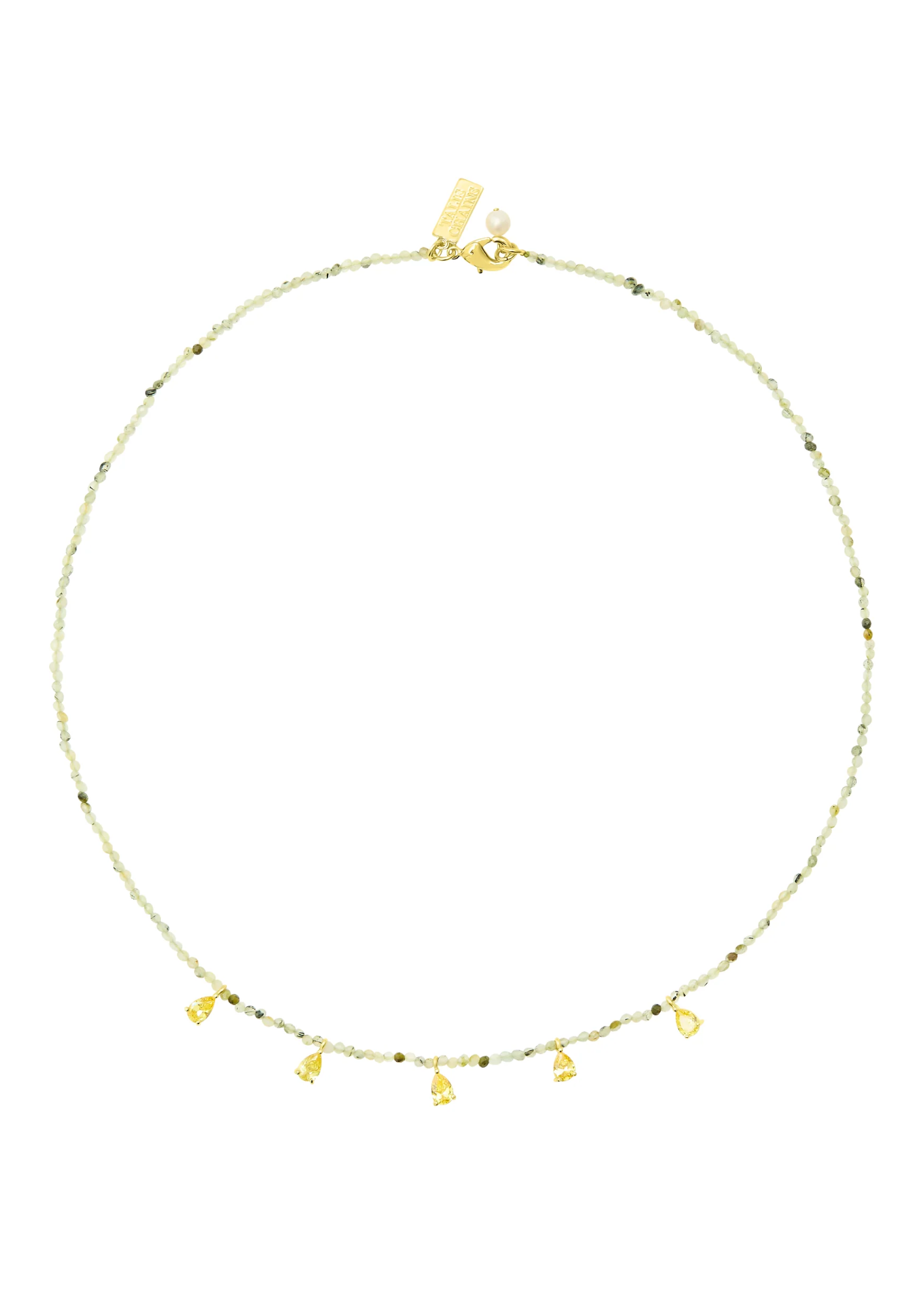 green beaded choker necklace with charms