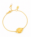 gold chain bracelet on a white background