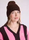 woman wearing brown beanie