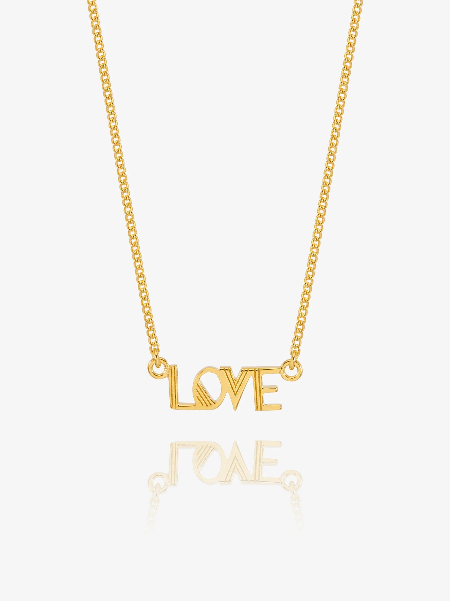 love retro inspired gold necklace from rachel jackson