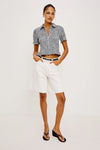 Alton Top Black Gingham