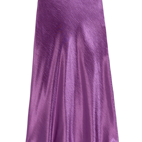 Satin slip skirt with elasticated waistband