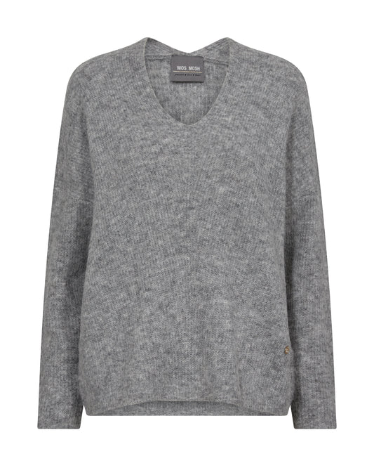 dark grey v neck jumper 