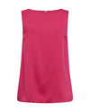 pink silk v-neck cami with wide straps