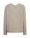 MMThora V Neck Knit Feather Gray