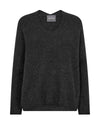 charcoal grey v neck wool jumper 