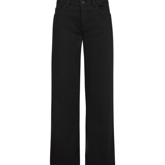 straight leg high waisted black jeans 