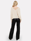 cream cashmere reversible knit rear view