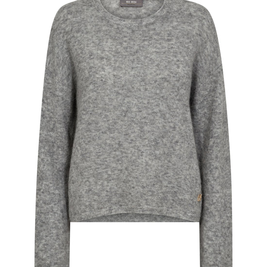 Gray sweater on a white background