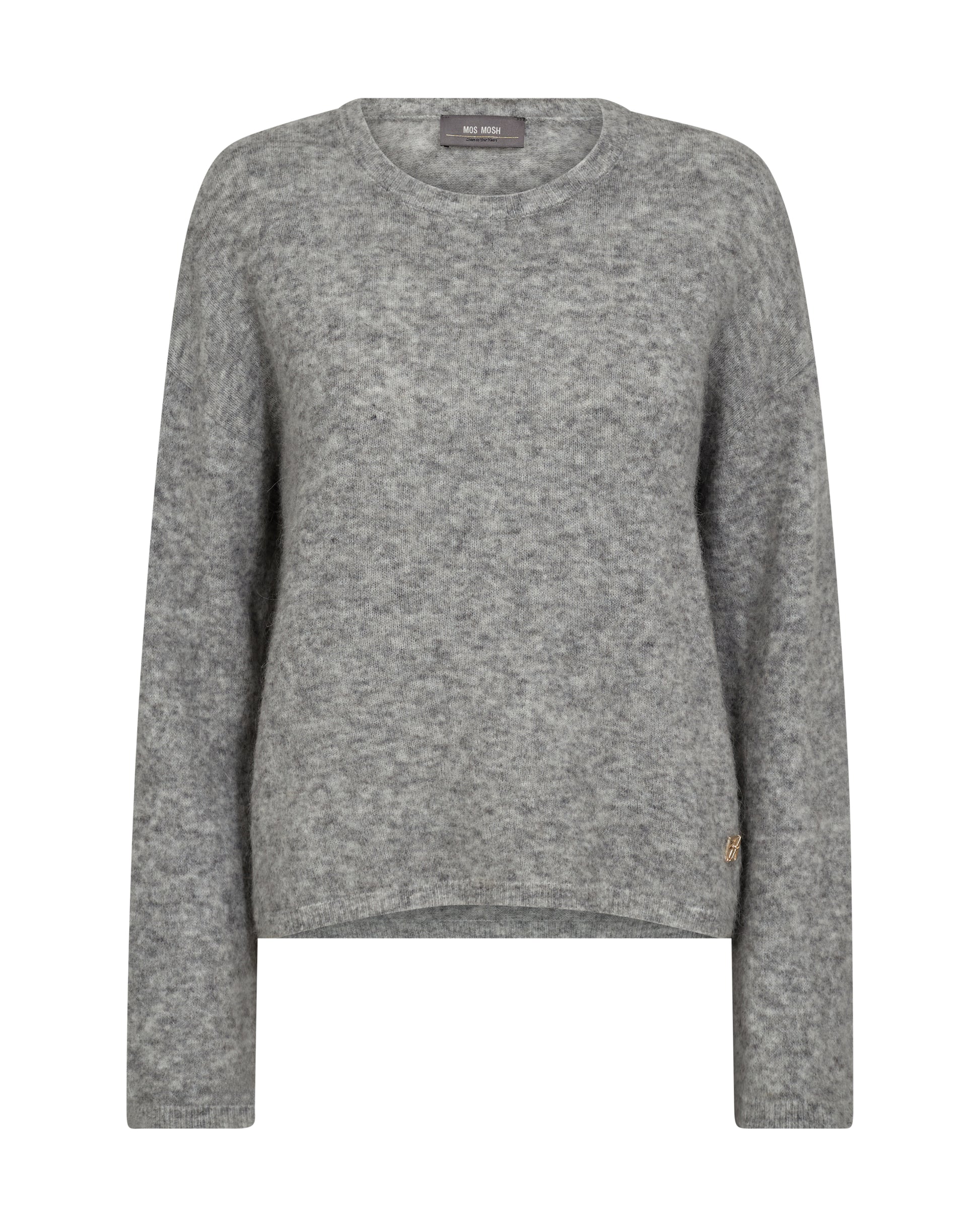 Gray sweater on a white background