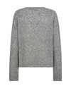 Rear view Gray sweater on a white background