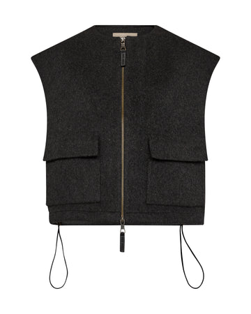 MMElise Loisa Wool Vest Phantom