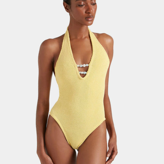 Yellow one size swimsuit from HunzaG
