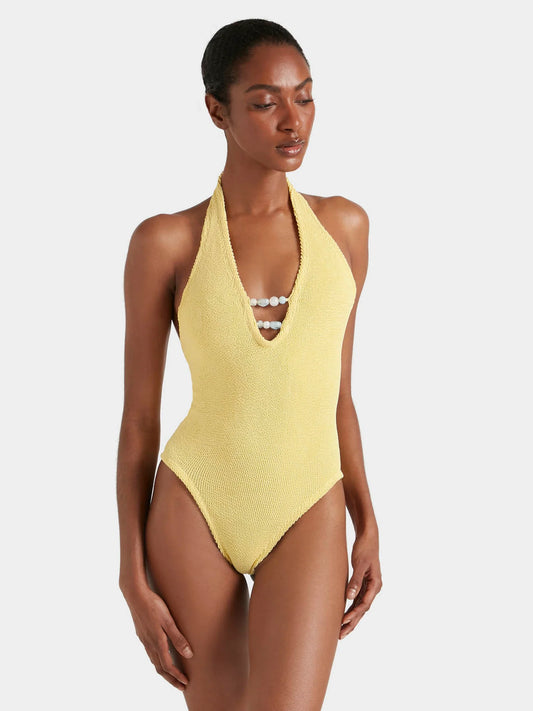 Yellow one size swimsuit from HunzaG
