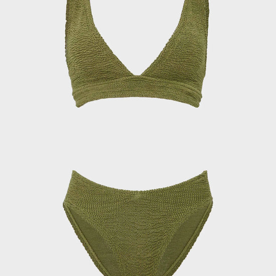 Moss Green One size bikini from Hunza
