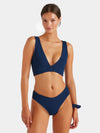 Model shot of navy one size bikini from HunzaG