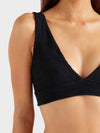Close up of black bikini top from HunzaG