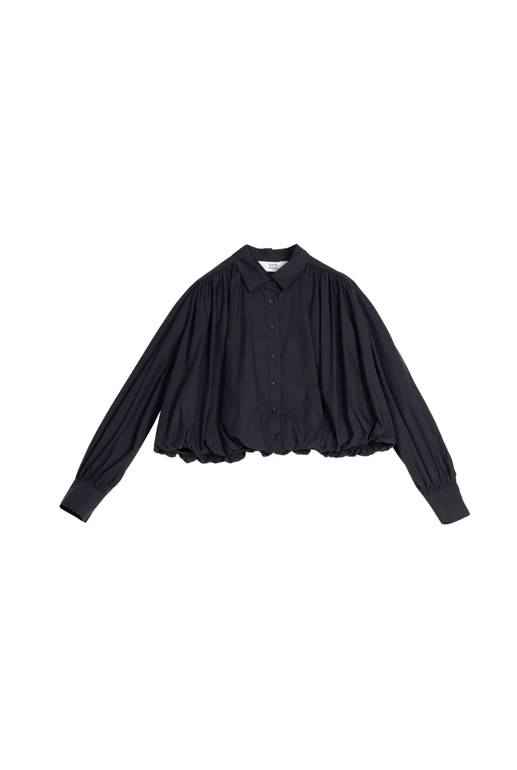 Black shirt on a white background