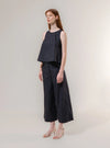 Flare Blouse Navy