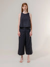 Flare Blouse Navy