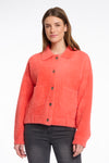 Bubbly Boxy Jacket Bright Coral
