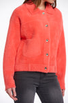 Bubbly Boxy Jacket Bright Coral