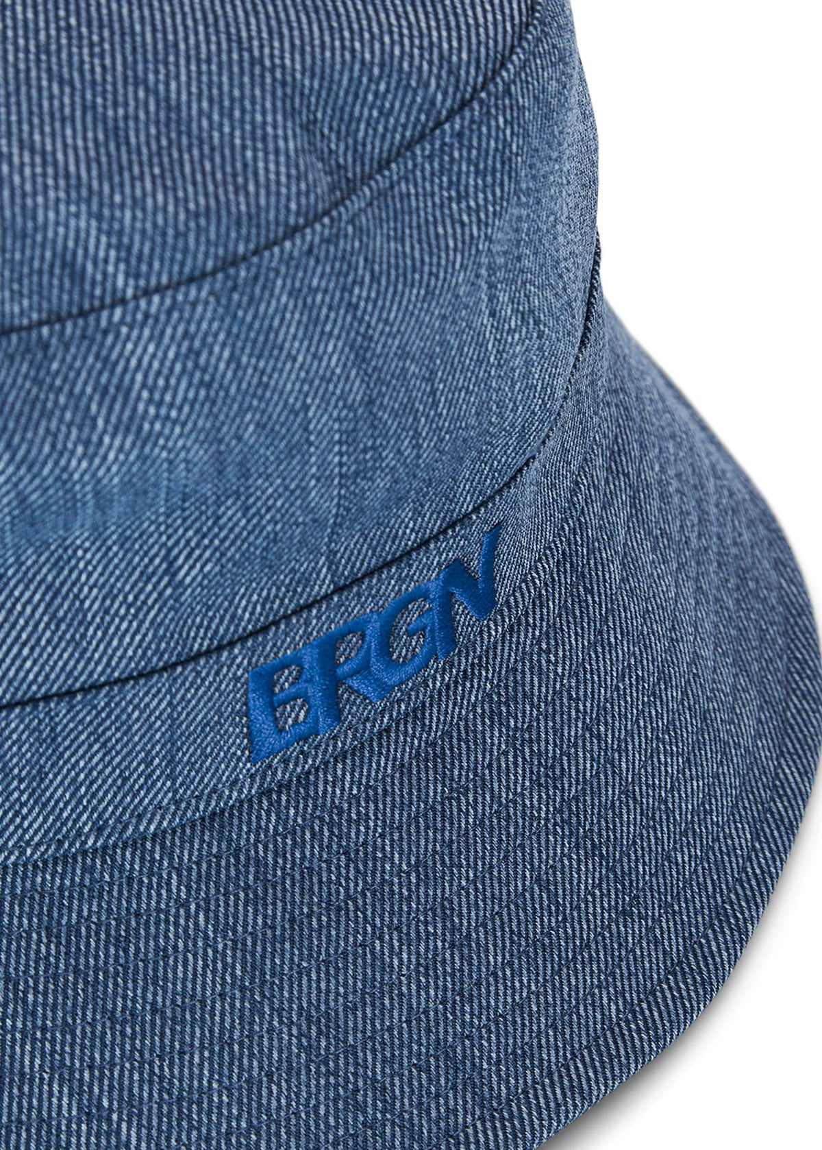 Recycled polyester denim blue waterproof bucket hat