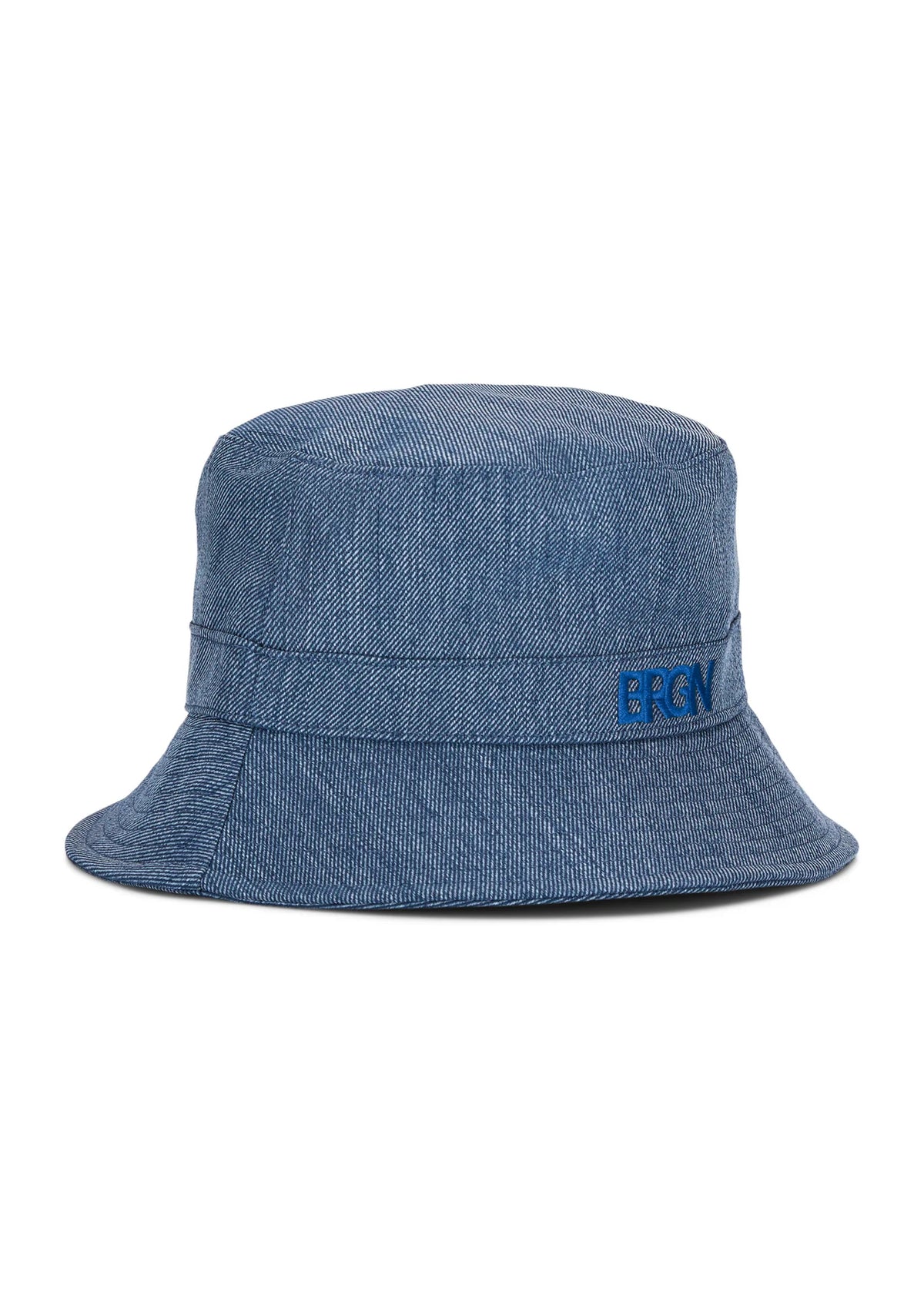 Recycled polyester denim blue waterproof bucket hat