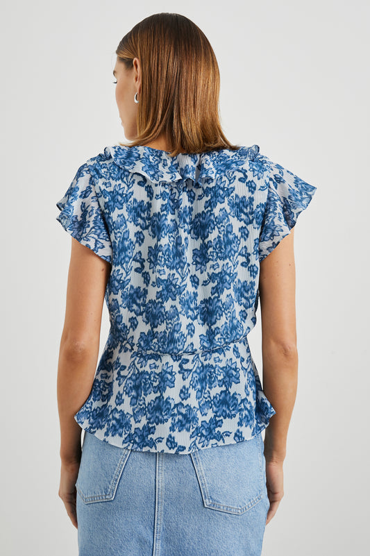 Carmine Top Chambray Floral