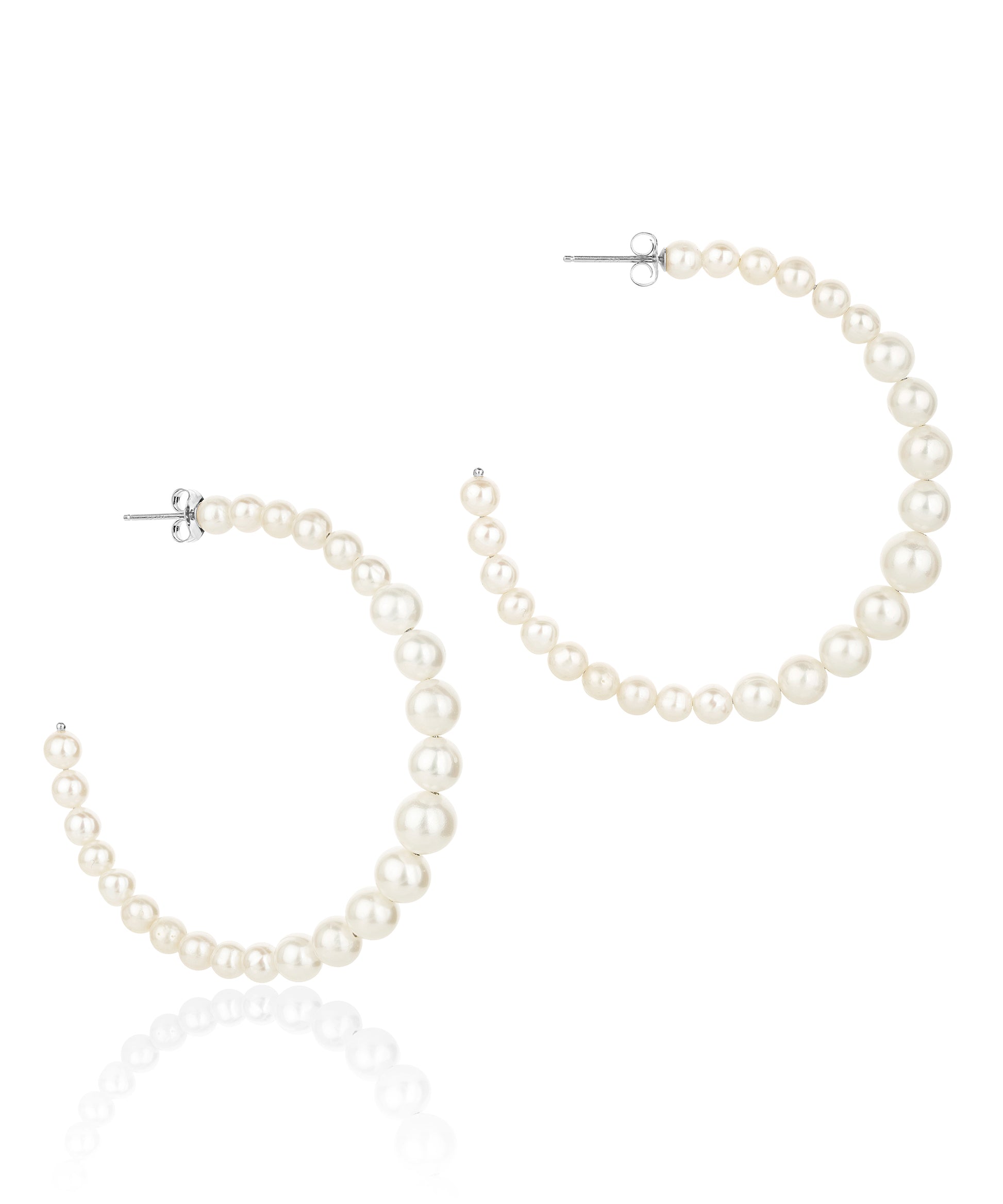 pearl hoop earrings 